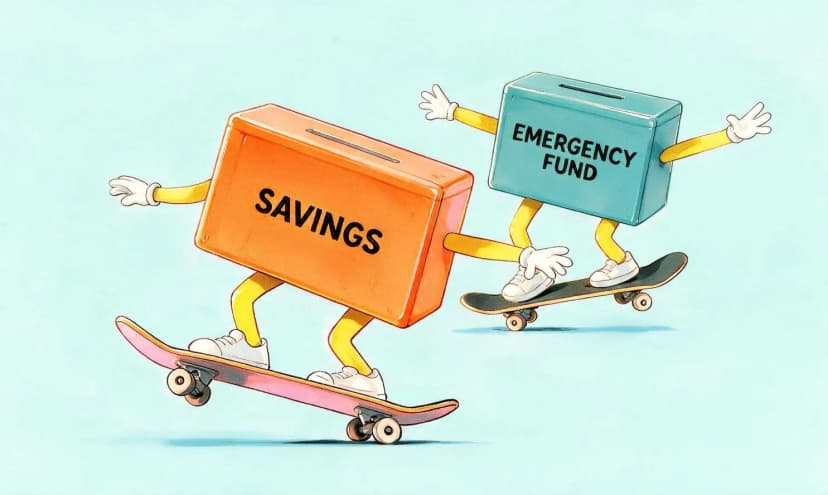 Emergency fund vs savings account: What's the difference?