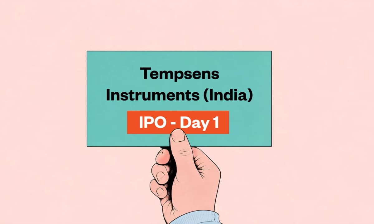 Tempsens Instruments (India) IPO - Day 1: 5.95x Subscribed & GMP ₹257 (85.67%)